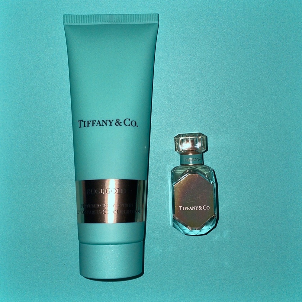 Rose Gold Tiffany & co perfume & lotion bundle